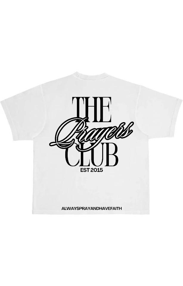 “In Prayer We Trust x Prayers Club” - Black Print | Custom Colors Tees
