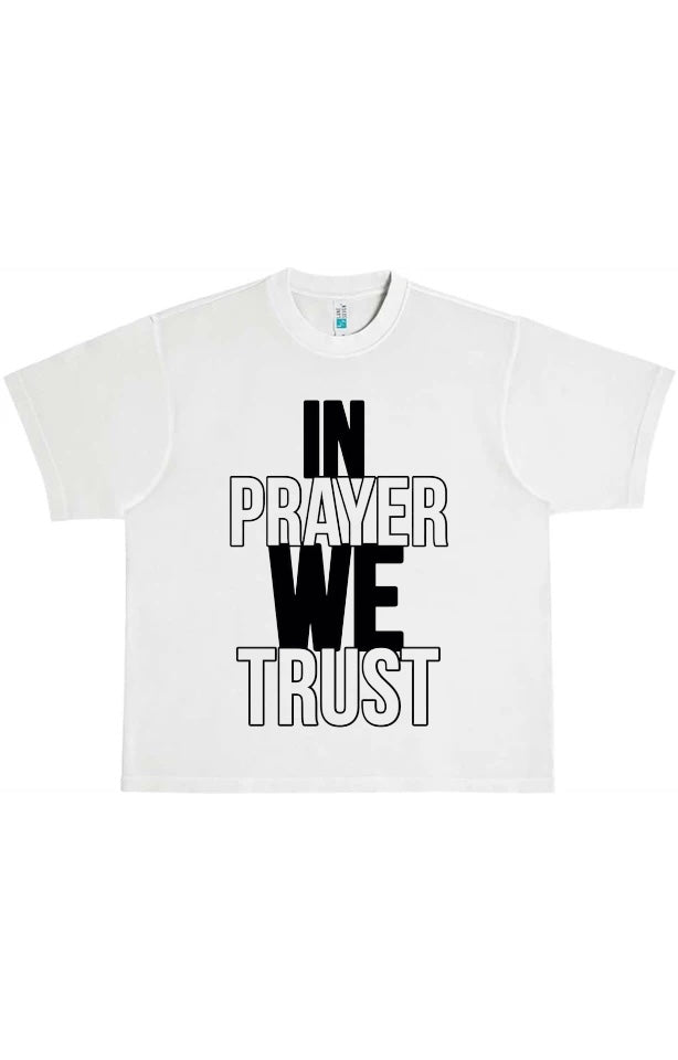 “In Prayer We Trust x Prayers Club” - Black Print | Custom Colors Tees