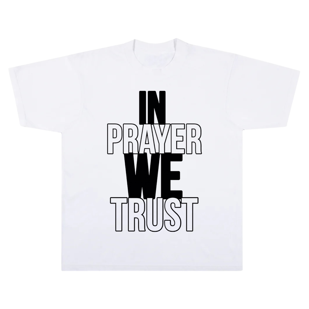 “In Prayer We Trust” - Black Print | Custom Color Basic Tee