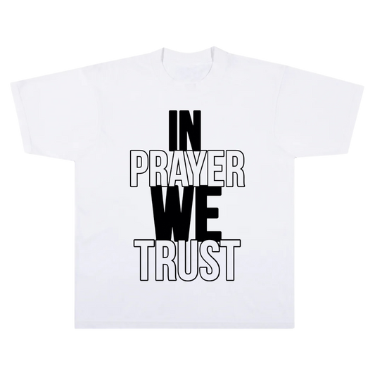 “In Prayer We Trust” - Black Print | Custom Color Basic Tee