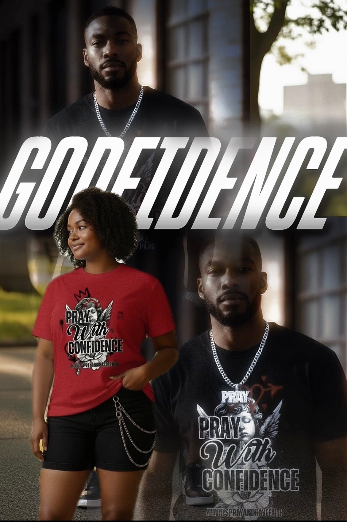 “GODFIDENCE” Urban Heavyweight T-Shirt